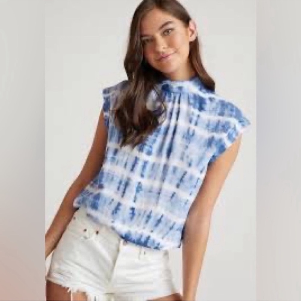 Bella Dahl Tie Dye Cap Sleeve Top